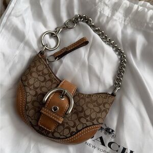 Vintage Coach Soho Charm Coin Purse Rare